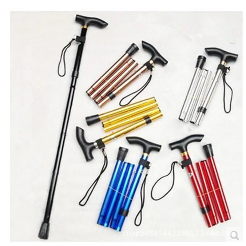 5 Colors Strong Outdoor Adjustable Folding Lightweight Trekking Poles