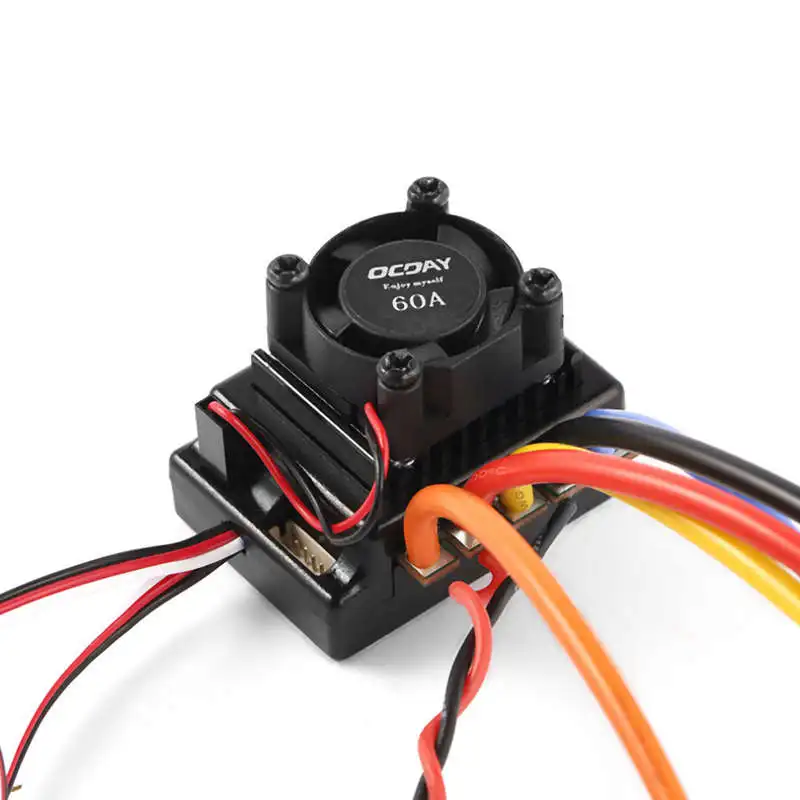 New-1Pcs Ocday Sense/No Sense бесщеточный мотор и 60A Esc для 1/10 Rc автомобиля грузовика внедорожника низкого напряжения отключения защиты Univer