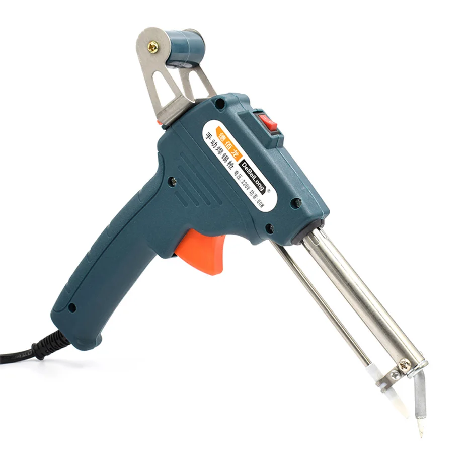 60W Tin Soldering Iron Kit Automatic Send Tin Gun Electric Soldering Irons Solder Sucker Tweezers Wire Welding Tool EU US 220V 60W Tin Soldering Iron Kit Automatic Send Tin Gun Electric Soldering Irons Solder Sucker Tweezers Wire Welding Tool EU US 220V