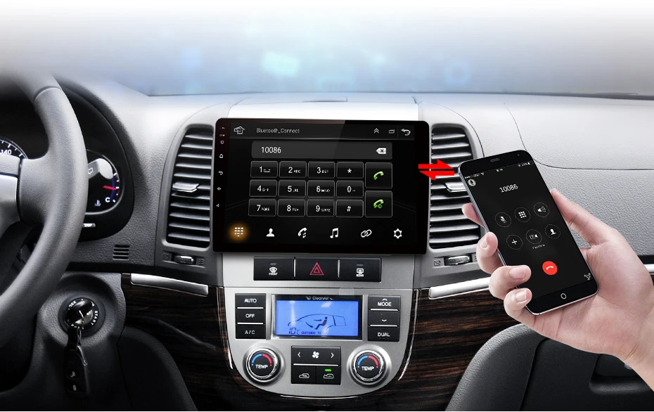 Cheap AWESAFE for Hyundai Santa Fe 2006-2012 Car Radio Multimedia video player GPS No 2din 2 din Android 8.1 2G+32G 10