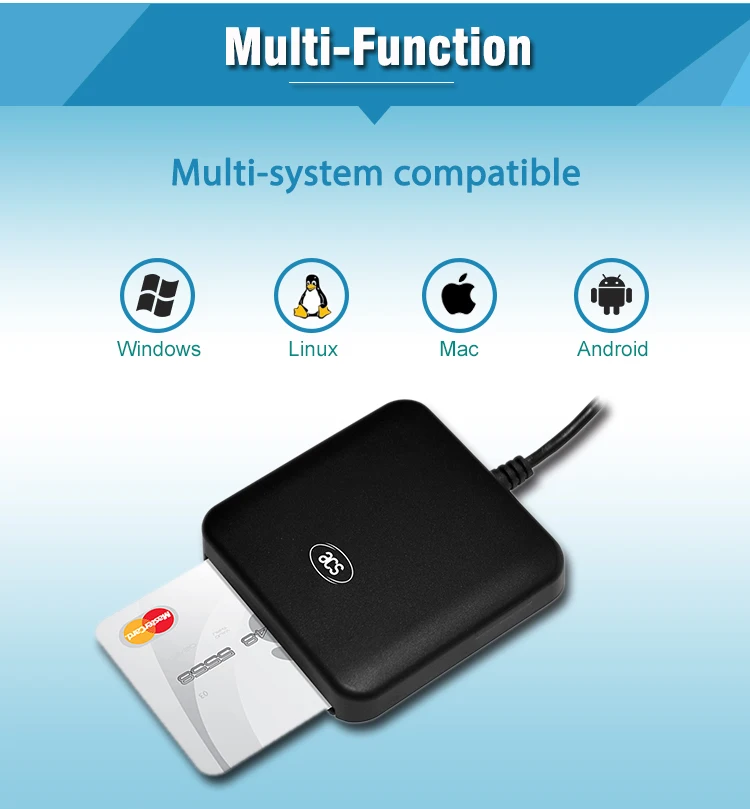 

New Product for USB EMV Smart Card Reader for ISO 7816 EMV Chip Card Reader ACS Brand ACR39U-U1