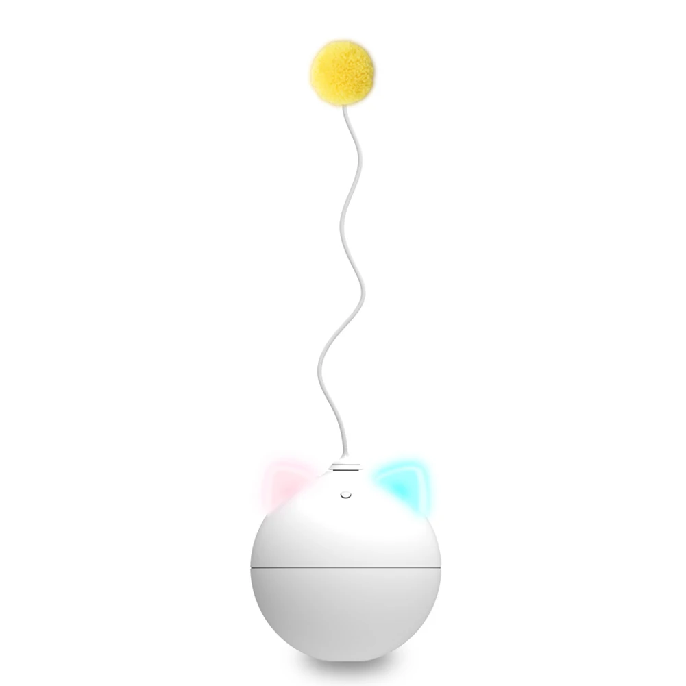 

Hot Electric Cat Toy Self Rolling Ball Feather Toy Cat Playmate Stick Toys LFD