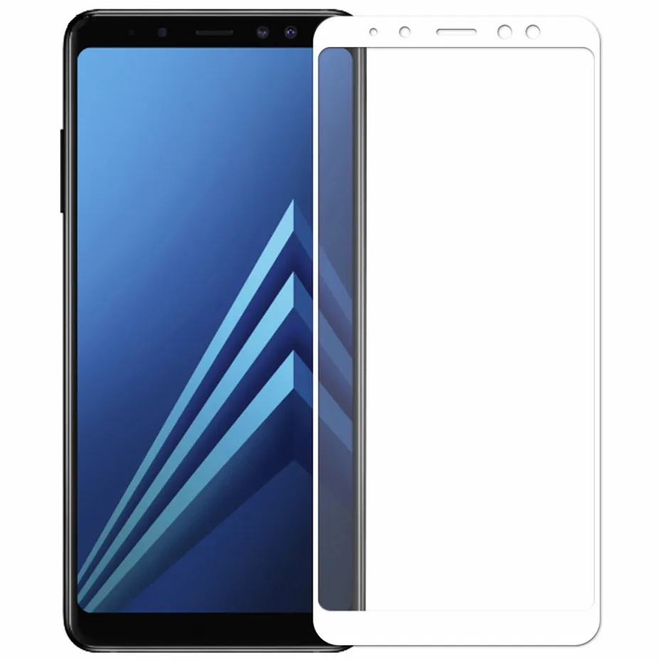 Полное покрытие закаленное стекло для samsung Galaxy A8 A8 Plus Защита экрана для A8 A8+ A530F A530 A730 Защитная стеклянная пленка