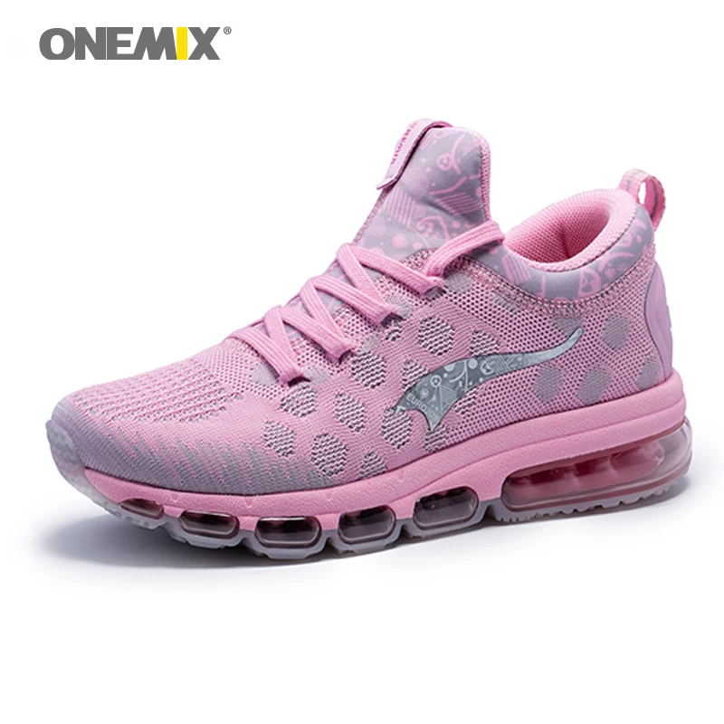 Onemix Running Shoes for women's Sneakers Elastic Women Jogging Shoes Black Trainers Sport Shoes for outdoor jogging walking