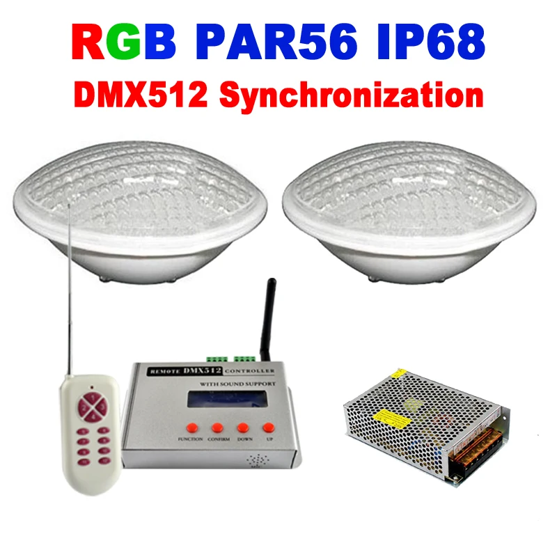PAR56 RGB LED Pool Licht 24 Watt 12 V IP68 351led