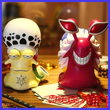 

MODEL FANS IN-STOCK one piece original 12cm rafalgar Law / Donquixote Doflamingo Den Den Mushi GK resin figure for Collection