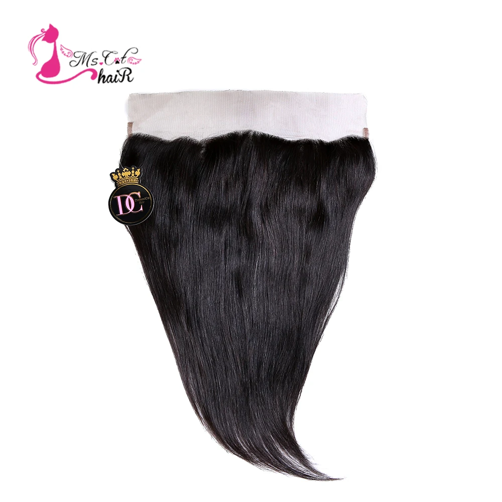 MS, кошачьи волосы, перуанские прямые волосы на шнурке, 13*4 цвета, натуральные волосы remy, человеческие волосы, закрывающие уши до уха