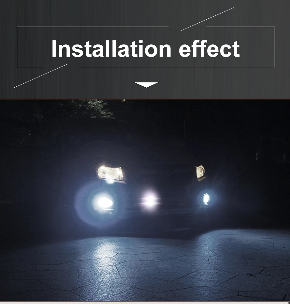 AcooSun H11 H8 LED Car Fog Lamp H1 H3 H10 9005 HB3 9006 HB4 PSX24W 12V 24V 1200Lm 4300K 6000K 8000K Auto Fog Light LED Voiture (6)