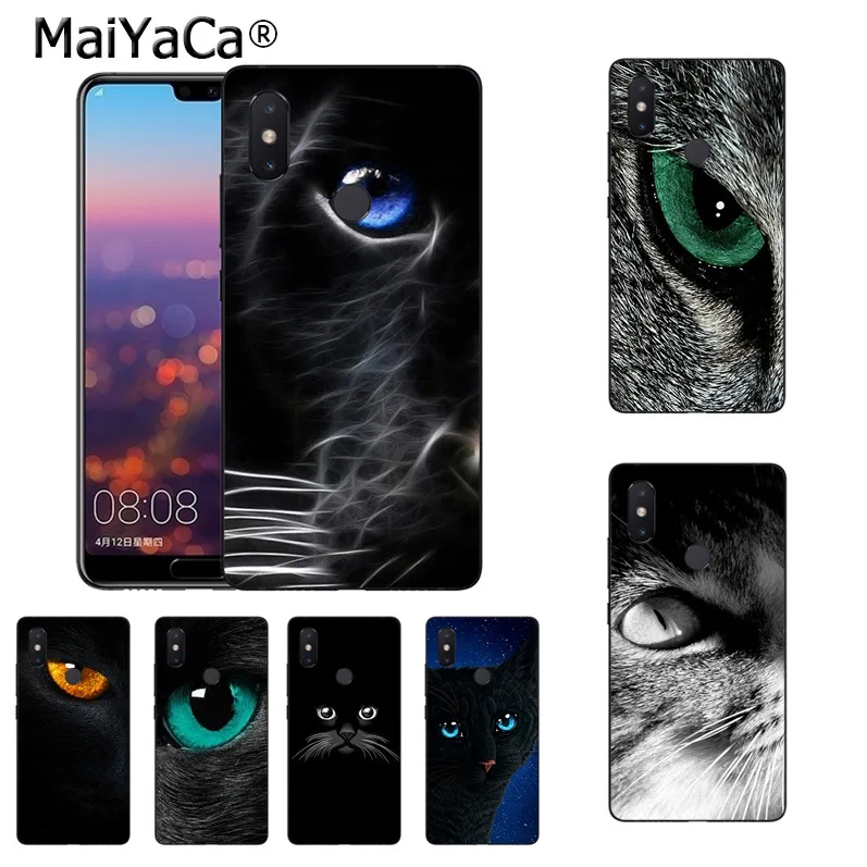 MaiYaCa Черный кот глаза черный чехол для телефона из мягкого ТПУ с рисунком