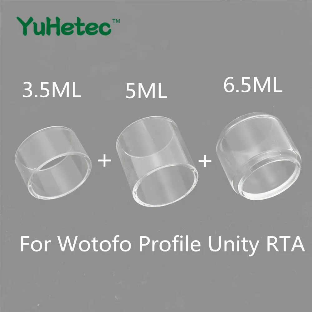 

3PCS YUHETEC Glass Tank for Wotofo Profile Unity RTA 3.5ml & 5ml & 6.5ml