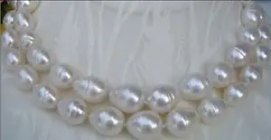 

9-10MM AAA+ SOUTH SEA WHITE PEARL NECKLACE 32 INCH
