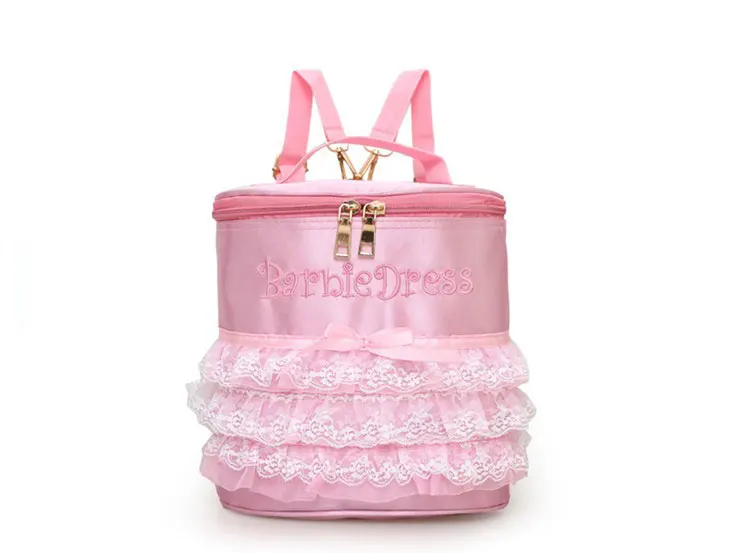 Детский рюкзак для танцев сумки для танцев ленты с вышивкой для девочек розовый балет мешок малышей Симпатичные Сумка для дискотеки для