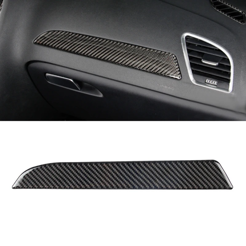 

For Audi A4 B8 2009 2010 2011 2012 2013 2014 2015 2016 Carbon Fiber Left Driver Side Dashboard Decor Cover Trim