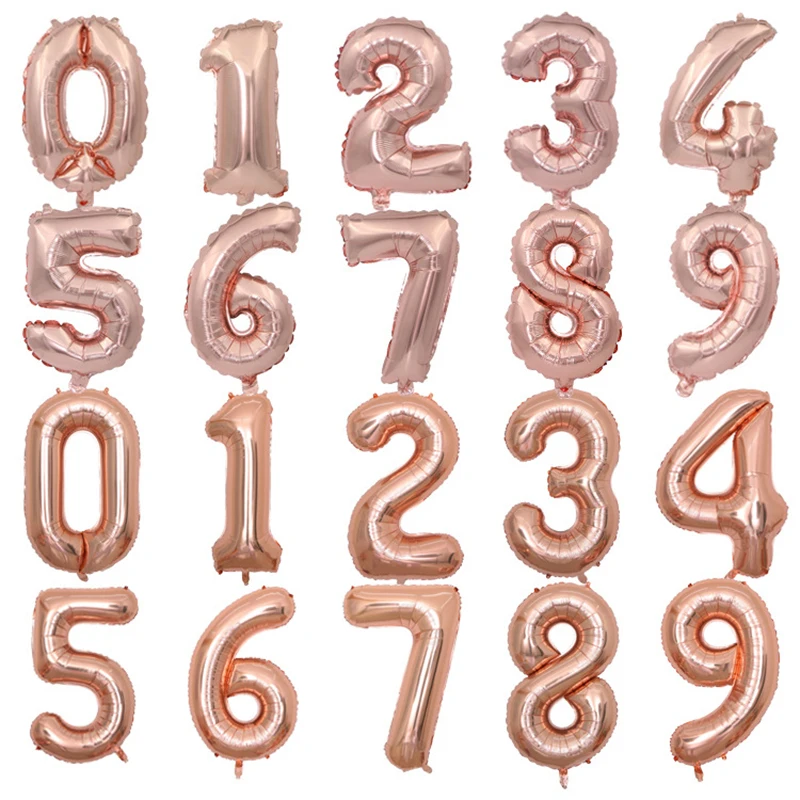 

10PCS 32inch latex big number Helium Balloons Inflatable Air ballon for Wedding Decoration unicorn Party happy birthday Balloons