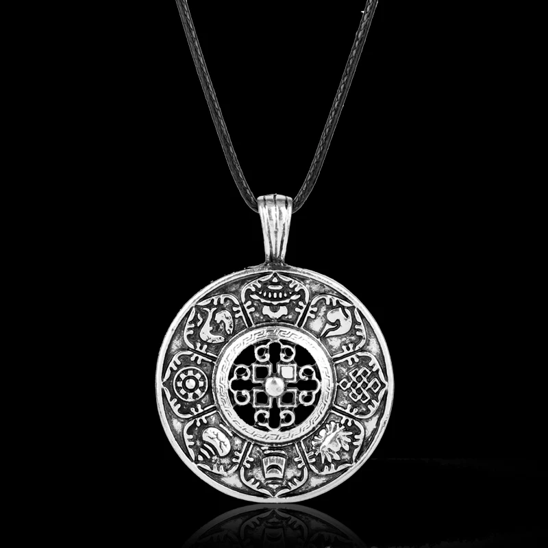 

MQCHUN Fashion Jewelry Viking Amulet Rune Norse Odin's Symbol Of Runic Viking Pendant Necklace Runes Vegvisir Compass-30