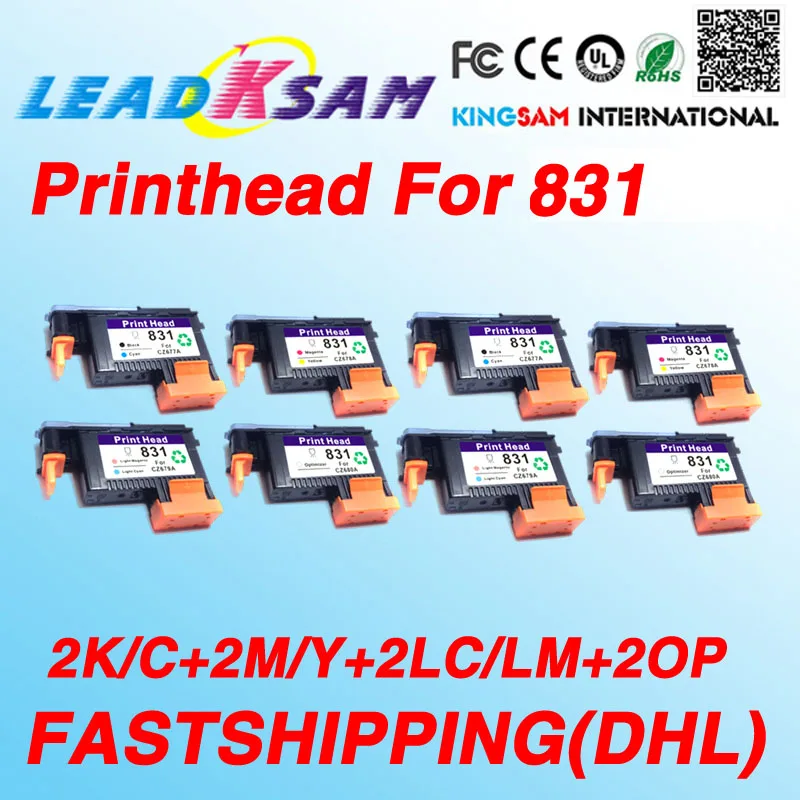 

2set/8pcs fastship print head compatible for hp831 Latex 310 330 360 CZ677A CZ678A CZ679A CZ680A