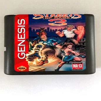 Высококачественный 16-битный игровой картридж Sega MD для системы Megadrive Genesis --- Streets Of