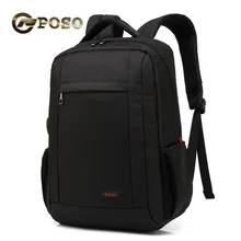 POSO Новая мода 15 дюймов внешний USB интерфейс, сумка для ноутбука, Бизнес посылка сумка для ноутбука рюкзак