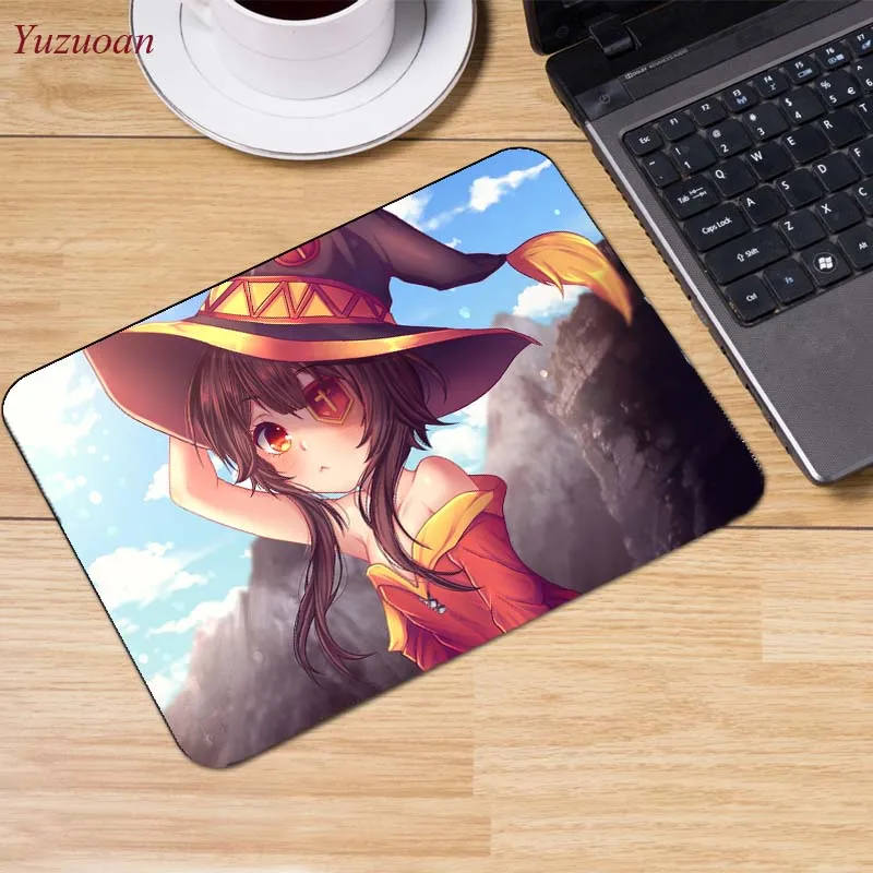 Yuzuoan большая акция Россия японский аниме Konosuba Megumin прочный резиновый коврик для мыши игровой коврик для мыши размер для 180*220*2 мм