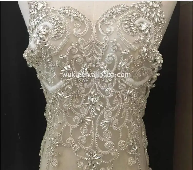 

DIY lace tulle wuku 2019 bling bling lace patch applique LA-198