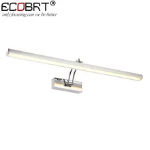 ECOBRT 60CM LED Picture Lights Indoor Modern 10W Bathroom Mirror Wall Lights for Home Decoration Wall Mounted AC 110 / 220V