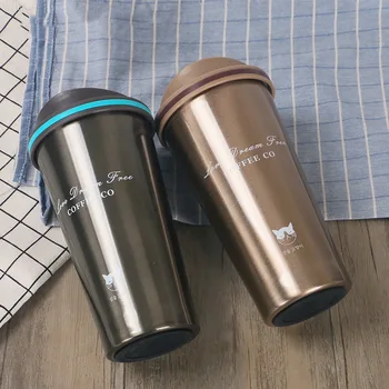 

500ML Thermos Mug Coffee Cup with Lid Thermocup Seal Stainless Steel Vacuum Flask Thermo Mug Car Water Bottle Termo Para Cafe 6X