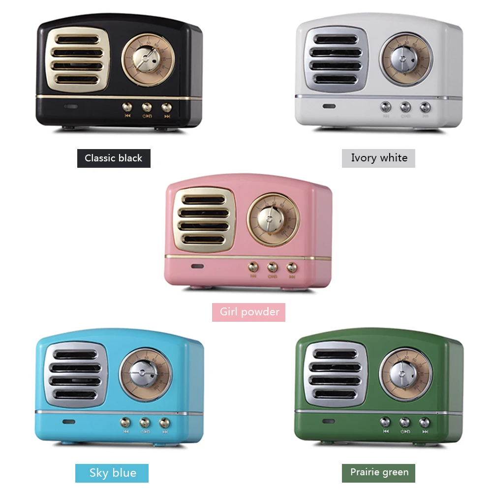 HM11 Retro Bluetooth Speaker Vintage Wireless Stereo Speaker Mini Outdoor Altavoz With Mic AUX Portable Handsfree Car Mp3 Player (11)