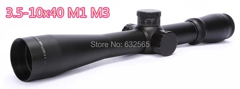 

Free Shiping Tactical Scope M1 M3 3.5-10x40 Long Range Rifle Optics Hunting gun accessories Airsoft Riflescope