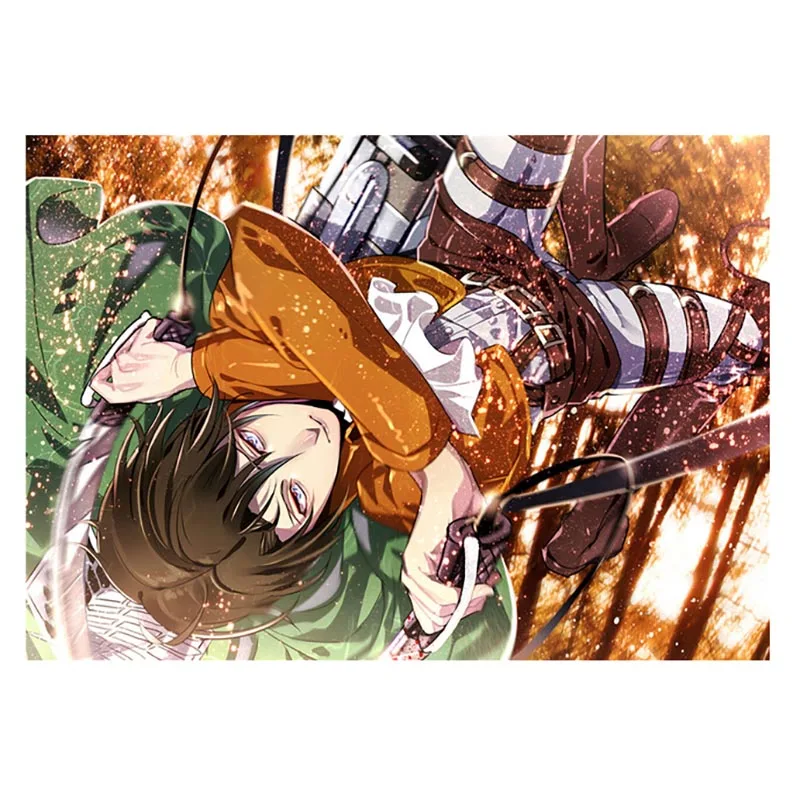

Embroidery Home Decor 5D DIY Painting Diamond Attack on Titan Anime Pictures Wall Sticker Craft Cross Stitch Full Square Drill