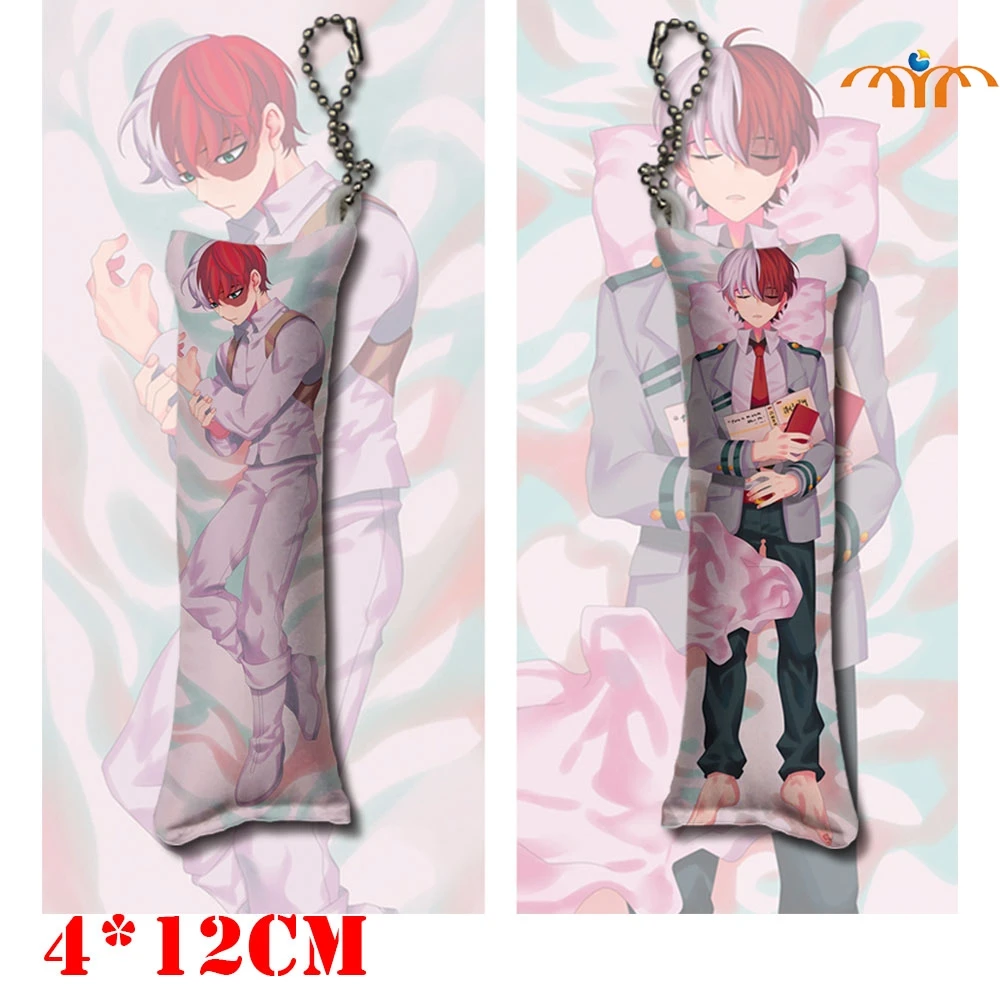 12 см мой герой училища Подушка брелок Bakugou Asui Tsuyu мини Dakimakura двусторонний телефон
