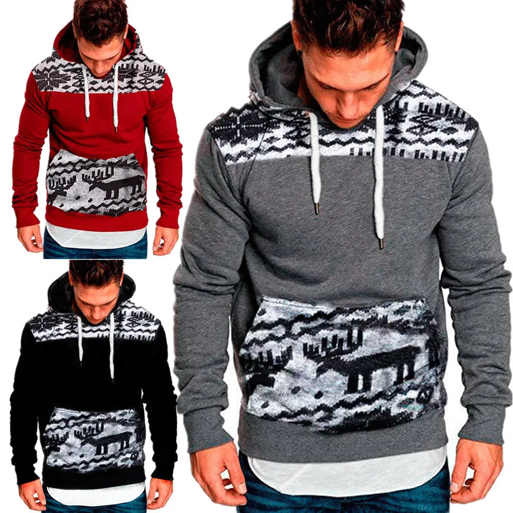 Men/'s Winter Slim Fit Hoodie Warm Sweatshirt Coat Jacket^Sweater,Jumper