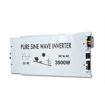 

3500w Pure Sine Wave Power Inverter LED display Battery Car Solar Charger Controller Off-grid DC 12V 24V 48V to AC 120V 220V