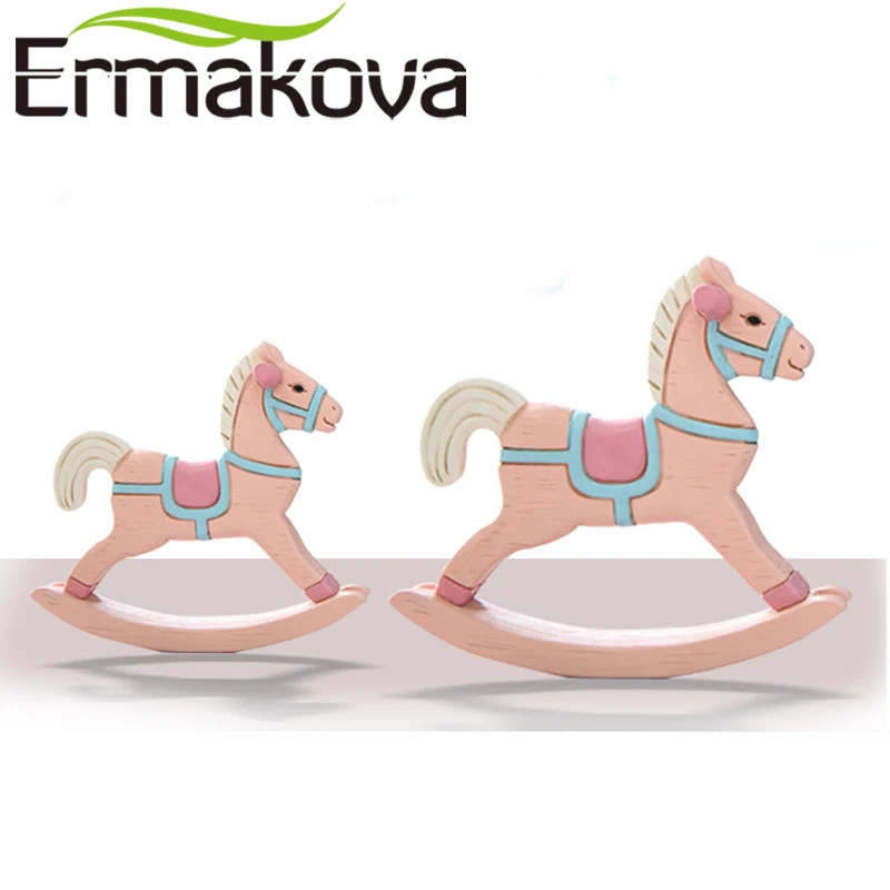 ERMAKOVA домашняя лошадь детская качалка фигурка лошади ручной работы ремесло