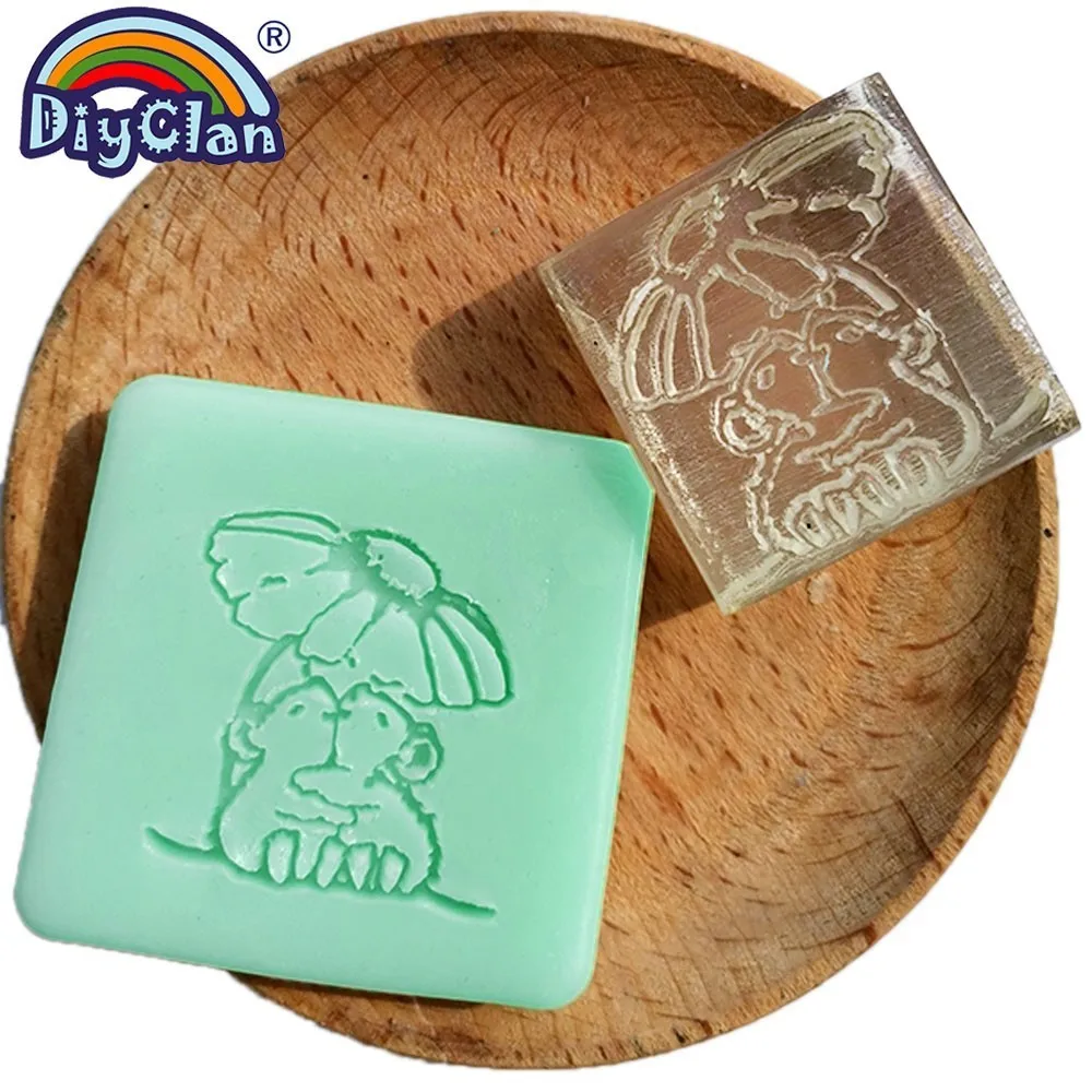 Marmot style handmade resin soap stamp custom DIY new resin Soap printed mold pattern Cartoon mouse soap chapter Z0107LS