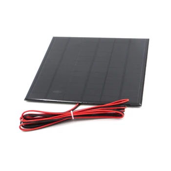 

1pc x 18V 250mA with 200cm extend wire Solar cell Polycrystalline Silicon DIY Battery Charger Small Mini Solar Panel cable toy