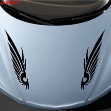 Autocollant de décoration de tatouage en vinyle, autocollant de capot à rayures d'aile d'oiseau de voiture Tribal