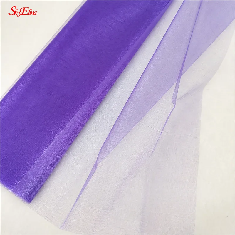 1 Rollo, 6 Pulgadas * 25 Yardas Rollos De Organza Transparente Para