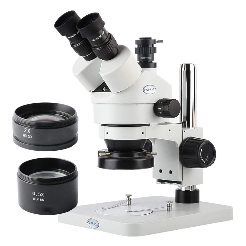 

3.5X-90X Magnification Trinocular Stereo Zoom Microscope WF10X/20mm Eyepieces 0.7-4.5X Objective Mobile phone repair Micro Scope
