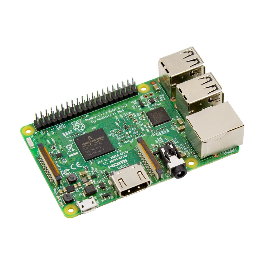 Raspberry Pi 3 Model B 1 ГБ ОЗУ четырехъядерный 1,2 ГГц 64 бит процессор WiFi и Bluetooth сделано в Великобритании