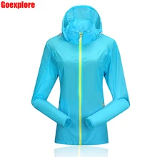 Dropshipping Summer Sports Camping Fishing Thin Unisex Light weight Coat Waterproof Windproof Breathable quick dry jacket women