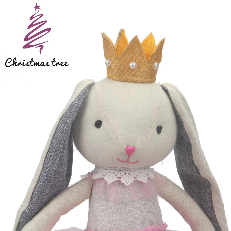 Рождественская елка Кролик куклы чучело плюшевый балетный кролик kawaii принцесса кукла милый кролик чучело животное Пасхальный кролик