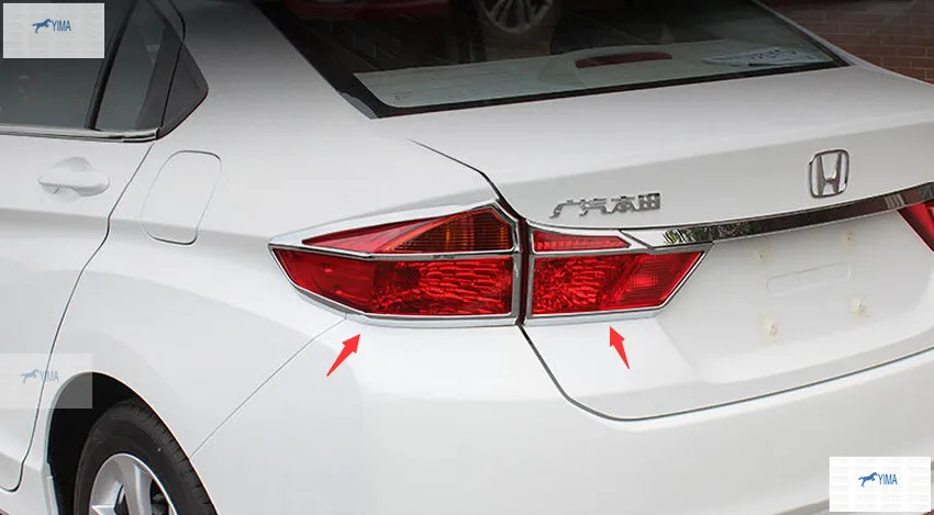 Molding Garnish For Honda CITY Grace Sedan 2014 2015 2016 ABS Rear Tail Light Lamp Cover
