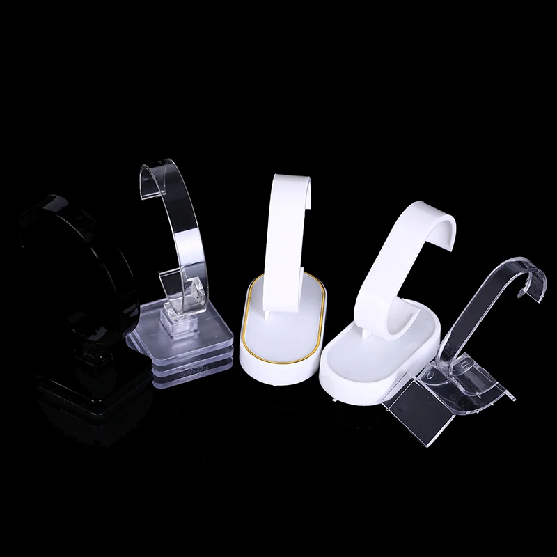 Clear C-Model Jewelry Organizer Stand Stand Watch Bracelet Bangle Showing Display Holder Rack Station Jewelry Hard Display