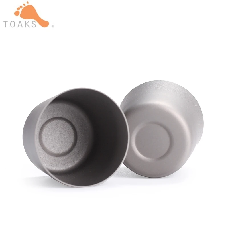 TOAKS Mini taza de té 30 ml Camping al aire libre de titanio de vidrio de vino de taza de agua Lightweigh 1-Pack/2 -Pack/4-paquete SG-01