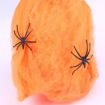 

New Scary Party Scene Props Stretchy Cobweb Spider Web Halloween Party Decoration Party Supplies