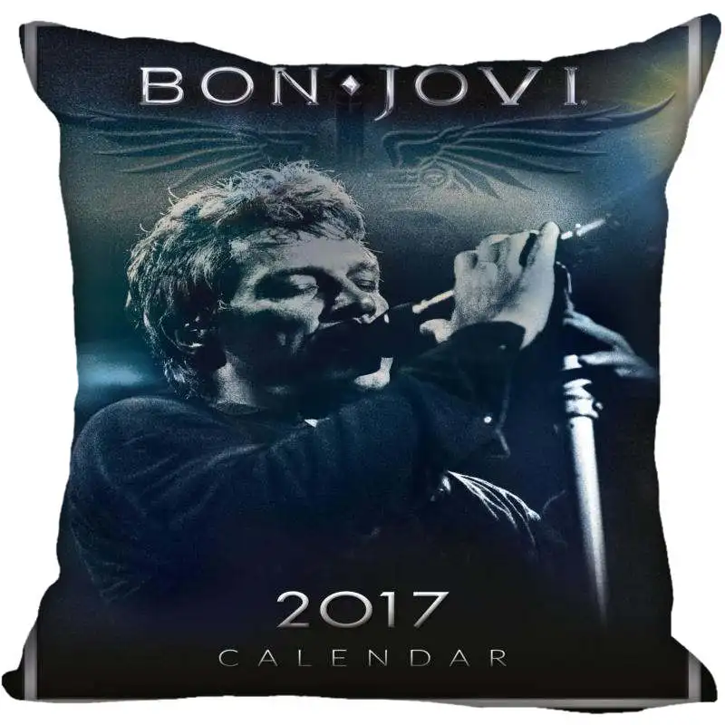 На заказ Bon Jovi квадратный чехол для подушки на заказ на молнии для спальни домашний чехол для подушки 1 шт. на заказ 40x40 см - Цвет: 11