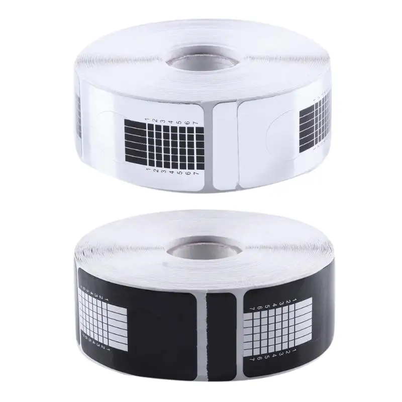 

500pcs Nail Guide Sticker Tape Extension Adhesive Nail Forms Acrylic Curve Manicure Gel Extension Nail Art Guide Foorm