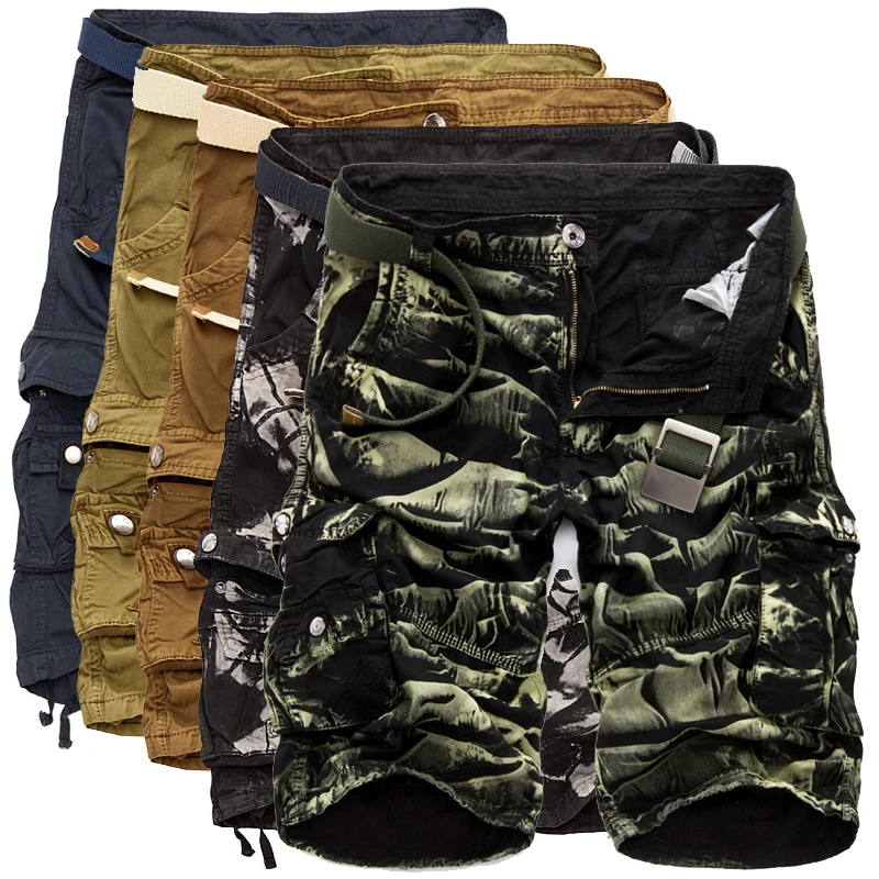 

Cargo Men Cool Camouflage Summer Hot Sale Cotton Casual Men Short Pants Brand Clothing Comfortable Camo Men Cargo Short