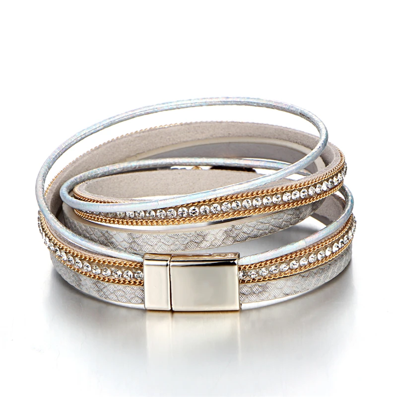 17KM-Vintage-Stone-Crystal-Charm-Bracelets-Bangle-For-Woman-Men-Fashion-Female-Handmade-Multilayer-Leather-Wristband