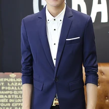 Мужской модный брендовый блейзер в британском стиле, повседневный приталенный пиджак, мужские блейзеры, мужское пальто Terno Masculino M-3XL